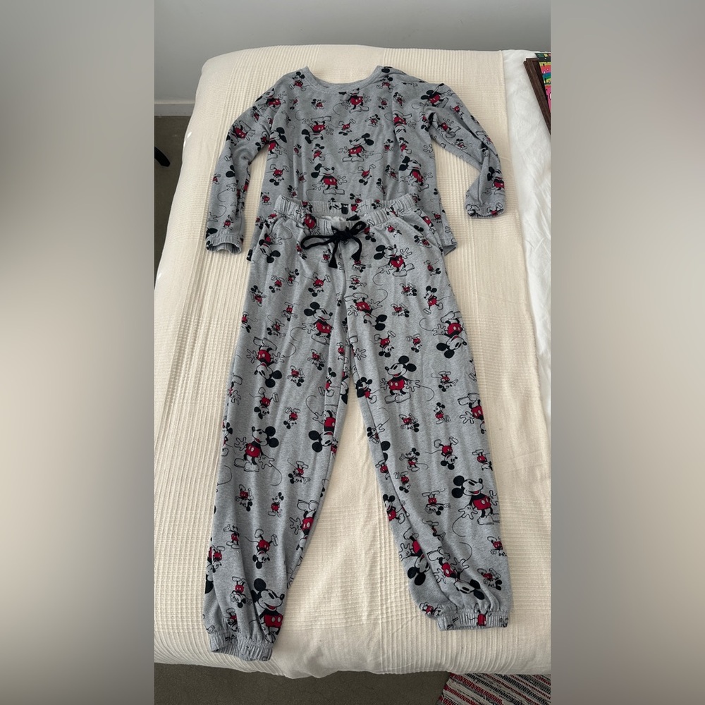 Disney - Gray Mickey Mouse Pajamas - Small